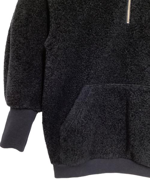 Ameri（アメリ）AMERI (アメリ) HALF ZIP BOA TOPS ネイビー サイズ:Fの古着・服飾アイテム