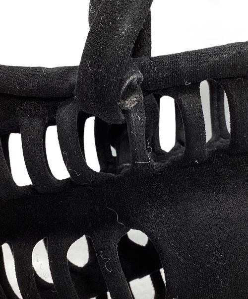 beautiful people（ビューティフルピープル）beautiful people (ビューティフルピープル) KONBU KNIT SHOPPING BUSKET S ブラックの古着・服飾アイテム