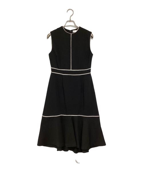 CELFORD（セルフォード）CELFORD (セルフォード) レース切替ノースリーブワンピース ブラック サイズ:38の古着・服飾アイテム