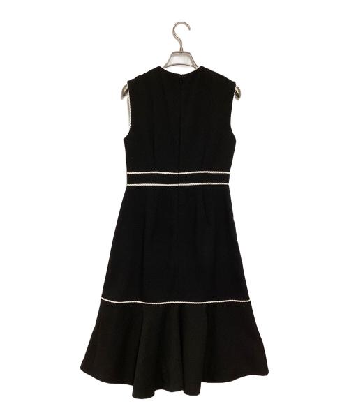 CELFORD（セルフォード）CELFORD (セルフォード) レース切替ノースリーブワンピース ブラック サイズ:38の古着・服飾アイテム