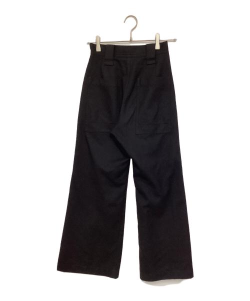 Ujoh（ウジョー）Ujoh (ウジョー) ウールフロントスリッドパンツ ブラック サイズ:1の古着・服飾アイテム