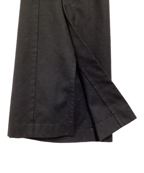 Ujoh（ウジョー）Ujoh (ウジョー) ウールフロントスリッドパンツ ブラック サイズ:1の古着・服飾アイテム