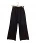 Ujoh（ウジョー）の古着「ウールフロントスリッドパンツ」｜ブラック