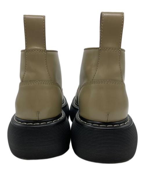 BOTTEGA VENETA（ボッテガベネタ）BOTTEGA VENETA (ボッテガベネタ) アンクルレースアップブーツ ベージュ サイズ:39の古着・服飾アイテム