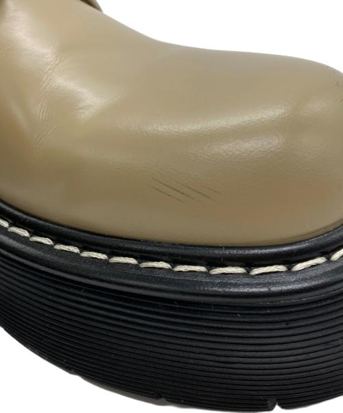 BOTTEGA VENETA（ボッテガベネタ）BOTTEGA VENETA (ボッテガベネタ) アンクルレースアップブーツ ベージュ サイズ:39の古着・服飾アイテム