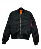 ALPHAアルファ）の古着「MA-1ジャケット」｜ブラック