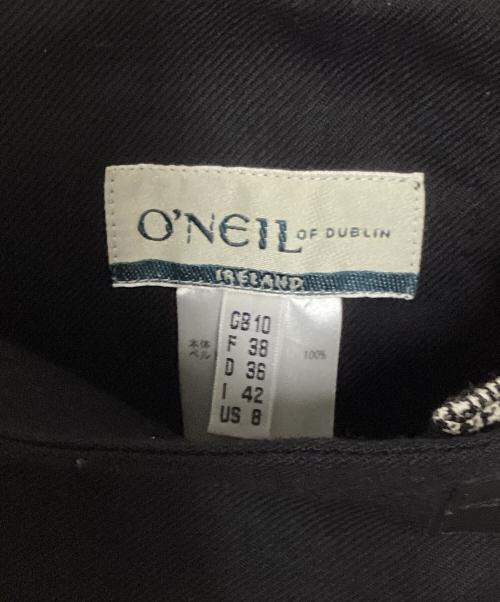 O'NEIL OF DUBLIN（オニールオブダブリン）O'NEIL OF DUBLIN (オニールオブダブリン) martinique (マルティニーク) ウールスカート ブラック サイズ:38の古着・服飾アイテム
