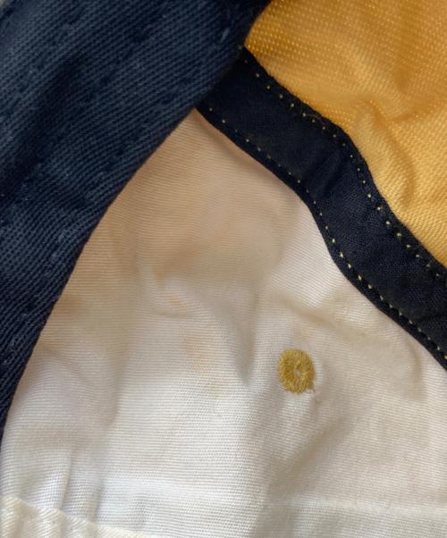 SUPREME（シュプリーム）Supreme (シュプリーム) Velvet 2Tone 6Panel Cap イエロー×グレーの古着・服飾アイテム