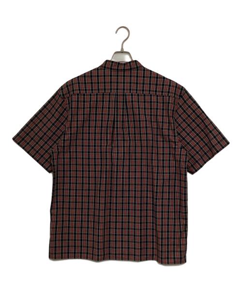 SUPREME（シュプリーム）Supreme (シュプリーム) Loose Fit Mini Plaid S/S Shirt レッド×ブラック サイズ:Lの古着・服飾アイテム