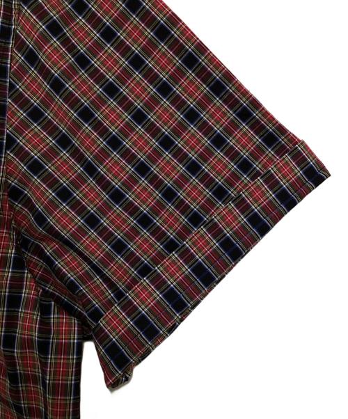 SUPREME（シュプリーム）Supreme (シュプリーム) Loose Fit Mini Plaid S/S Shirt レッド×ブラック サイズ:Lの古着・服飾アイテム