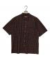 Supreme（シュプリーム）の古着「Loose Fit Mini Plaid S/S Shirt」｜レッド×ブラック