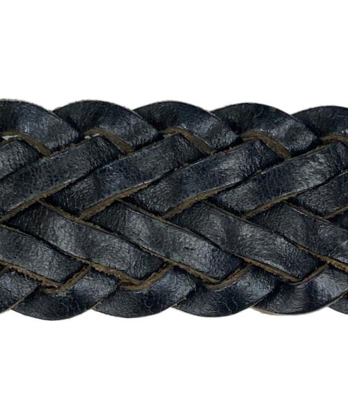 Whitehouse Cox（ホワイトハウスコックス）Whitehouse Cox (ホワイトハウスコックス) メッシュレザーベルト ブラック サイズ:90/36の古着・服飾アイテム