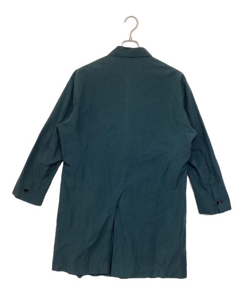 Veritecoeur（ヴェリテクール）Veritecoeur (ヴェリテクール) コットンリネン2枚仕立てコート ブルー サイズ:FREEの古着・服飾アイテム