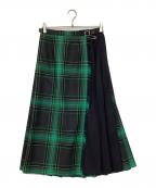 O'NEIL OF DUBLINオニールオブダブリン）の古着「ウーステッドウール ラップスカート」｜ブラック