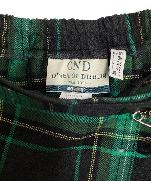 O'NEIL OF DUBLIN（オニールオブダブリン）O'NEIL OF DUBLIN (オニールオブダブリン) ウーステッドウール ラップスカート ブラック サイズ:8の古着・服飾アイテム