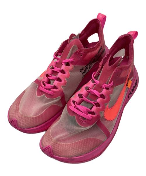 NIKE（ナイキ）NIKE (ナイキ) OFFWHITE (オフホワイト) ZOOM FLY SP ピンク サイズ:US9.5の古着・服飾アイテム