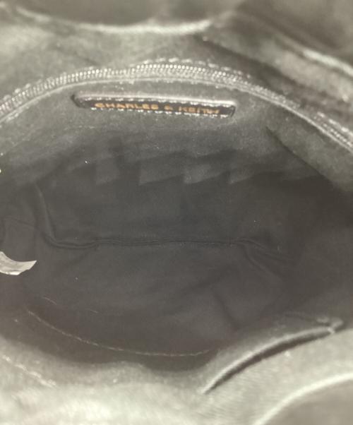 CHARLES & KEITH（チャールズアンドキース）CHARLES & KEITH (チャールズ＆キース) Duo ドゥオ チェーンハンドルツーウェイバックパック ブラックの古着・服飾アイテム