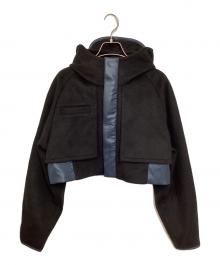 led tokyo（レッドトウキョウ）の古着「ウールクロップドショートコート」｜ブラック