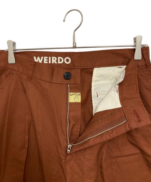 WEIRDO（ウィアード）WEIRDO (ウィアード) LIFT UP (リフトアップ) ワークパンツ ブラウン サイズ:32の古着・服飾アイテム