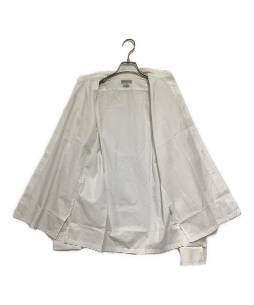 DRIES VAN NOTEN（ドリスヴァンノッテン）DRIES VAN NOTEN (ドリスヴァンノッテン) 斜めストライプカフスシャツ ホワイト サイズ:46の古着・服飾アイテム