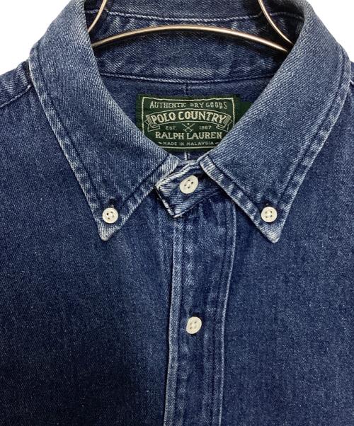 POLO COUNTRY（ポロカントリー）POLO COUNTRY (ポロカントリー) デニムシャツ インディゴ サイズ:Mの古着・服飾アイテム