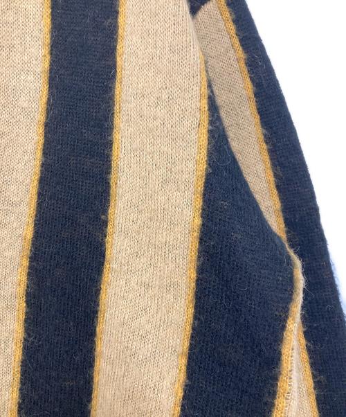 stussy（ステューシー）stussy (ステューシー) VERTICAL STRIPE CARDIGAN ベージュ サイズ:Lの古着・服飾アイテム