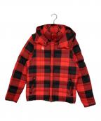PEARLY GATESパーリーゲイツ）の古着「4WAYチェック柄ダウンジャケット」｜レッド×ブラック