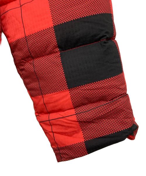 PEARLY GATES（パーリーゲイツ）PEARLY GATES (パーリーゲイツ) 4WAYチェック柄ダウンジャケット レッド×ブラック サイズ:6の古着・服飾アイテム