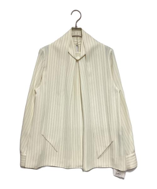 MIESROHE（ミースロエ）MIESROHE (ミースロエ) sustainableシルキーボウタイブラウス アイボリー サイズ:Freeの古着・服飾アイテム