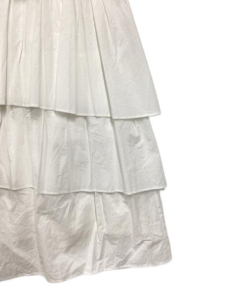 CLANE（クラネ）CLANE (クラネ) FRILL TIERED SKIRT ホワイト サイズ:1の古着・服飾アイテム