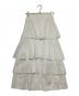 CLANE（クラネ）の古着「FRILL TIERED SKIRT」｜ホワイト