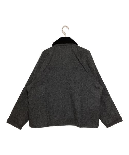 Barbour（バブアー）Barbour (バブアー) TRANSPORTウールショートブルゾン グレー サイズ:36の古着・服飾アイテム