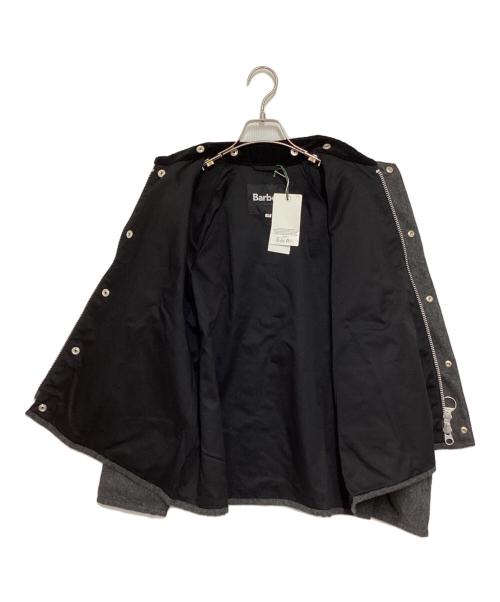 Barbour（バブアー）Barbour (バブアー) TRANSPORTウールショートブルゾン グレー サイズ:36の古着・服飾アイテム