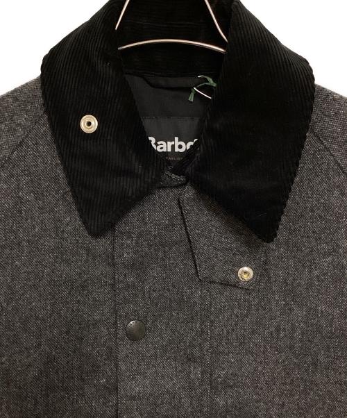 Barbour（バブアー）Barbour (バブアー) TRANSPORTウールショートブルゾン グレー サイズ:36の古着・服飾アイテム