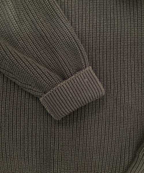 BATONER（バトナ―）BATONER (バトナ―) COTTON SIGNATURE CREW NECK ニット（コットンシグネチャークルーネックニット） グレー サイズ:3の古着・服飾アイテム