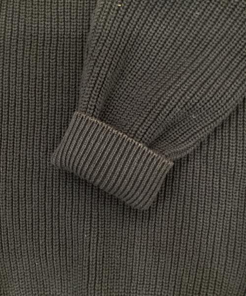 BATONER（バトナ―）BATONER (バトナ―) COTTON SIGNATURE CREW NECK ニット（コットンシグネチャークルーネックニット） グレー サイズ:3の古着・服飾アイテム