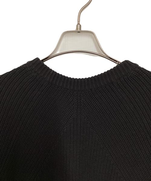 BATONER（バトナ―）BATONER (バトナ―) COTTON SIGNATURE CREW NECK ニット（コットンシグネチャークルーネックニット） グレー サイズ:3の古着・服飾アイテム