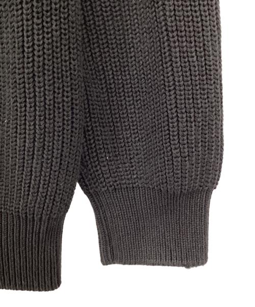 BATONER（バトナ―）BATONER (バトナ―) COTTON SIGNATURE CREW NECK ニット（コットンシグネチャークルーネックニット） グレー サイズ:3の古着・服飾アイテム