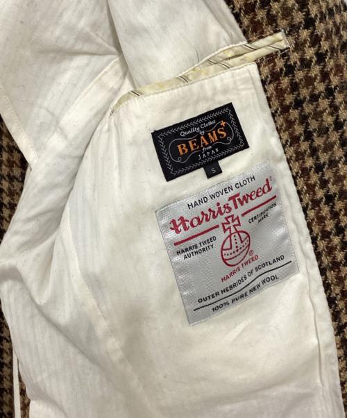 BEAMS PLUS（ビームスプラス）BEAMS PLUS (ビームスプラス) Harris Tweed (ハリスツイード) Elbow Patch 3B Jacket ブラウン サイズ:Sの古着・服飾アイテム