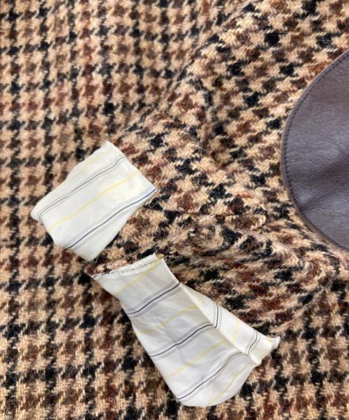 BEAMS PLUS（ビームスプラス）BEAMS PLUS (ビームスプラス) Harris Tweed (ハリスツイード) Elbow Patch 3B Jacket ブラウン サイズ:Sの古着・服飾アイテム