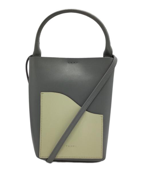 YAHKI（ヤーキ）YAHKI (ヤーキ) KOTOHA YOKOZAWA (コトハヨコザワ) CROSS BODY BAG グレー×ベージュの古着・服飾アイテム
