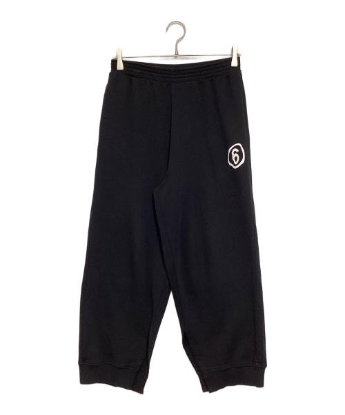 MM6 Maison Margiela（エムエムシックスメゾンマルジェラ）MM6 Maison Margiela (エムエムシックス メゾンマルジェラ) ブランドロゴスウェットパンツ ブラック サイズ:キッズ　14の古着・服飾アイテム
