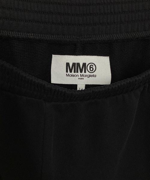 MM6 Maison Margiela（エムエムシックスメゾンマルジェラ）MM6 Maison Margiela (エムエムシックス メゾンマルジェラ) ブランドロゴスウェットパンツ ブラック サイズ:キッズ　14の古着・服飾アイテム