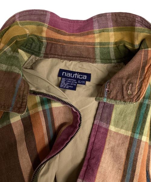 NAUTICA（ノーティカ）NAUTICA (ノーティカ) ハリントンジャケット マルチカラー サイズ:XLの古着・服飾アイテム