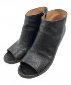 Maison Margielaメゾンマルジェラ）の古着「オープントゥーブーツ」｜ブラック