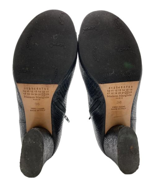 Maison Margiela（メゾンマルジェラ）Maison Margiela (メゾンマルジェラ) オープントゥーブーツ ブラック サイズ:SIZE36の古着・服飾アイテム