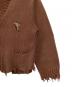 中古・古着 doublet (ダブレット) OVERSIZED CUT-OFF CARDIGAN ブラウン サイズ:SMALL：25000円