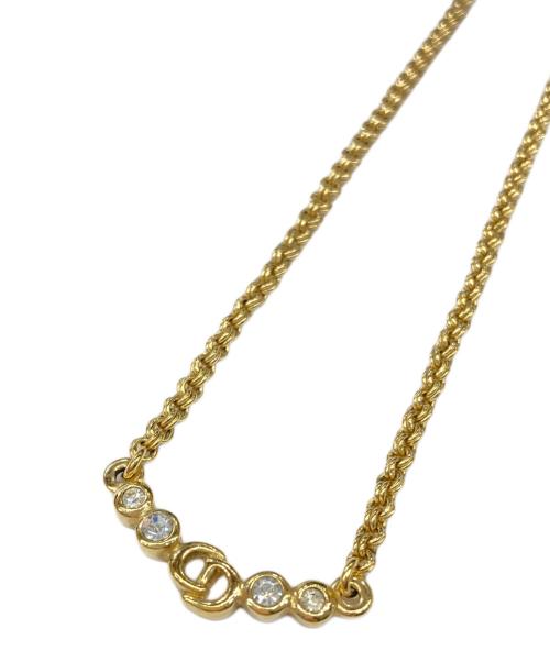 Christian Dior（クリスチャン ディオール）Christian Dior (クリスチャン ディオール) ロゴネックレス ゴールドの古着・服飾アイテム