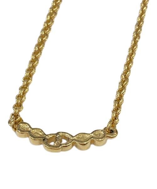 Christian Dior（クリスチャン ディオール）Christian Dior (クリスチャン ディオール) ロゴネックレス ゴールドの古着・服飾アイテム