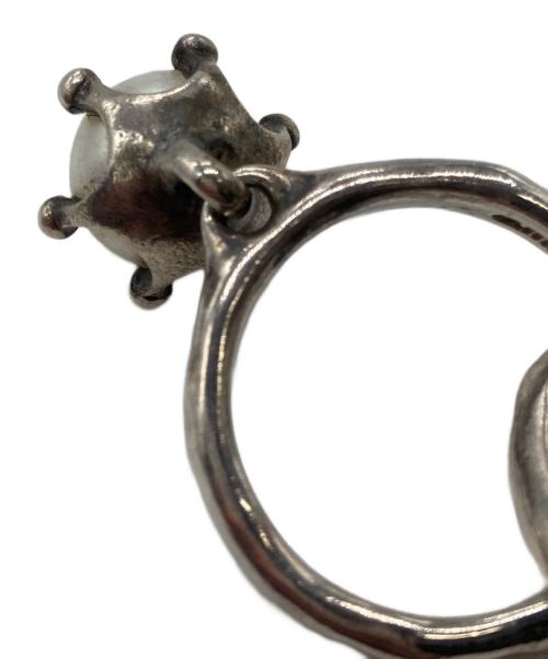 e.m.（イーエム）e.m. (イーエム) パールジルコニア 2連リング サイズ:表記無しの古着・服飾アイテム